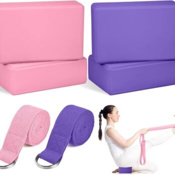 Yoga Block & Strap Set (6 Pcs)